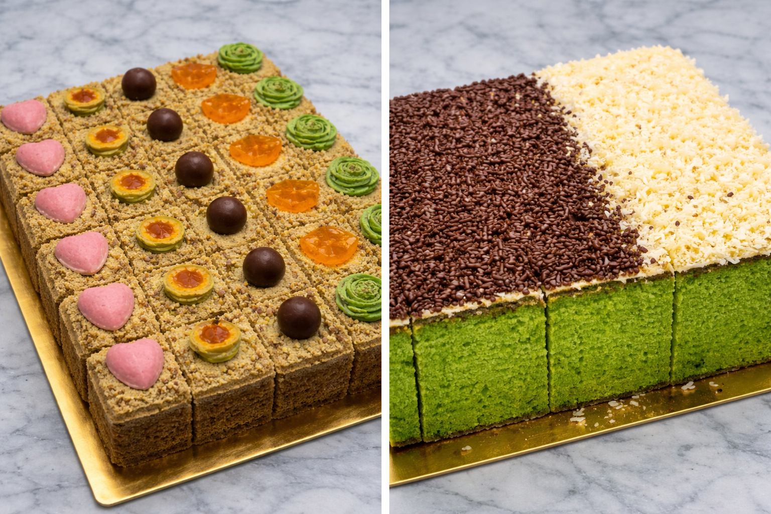 Kelas Mocha & Pandan Sponge Cake